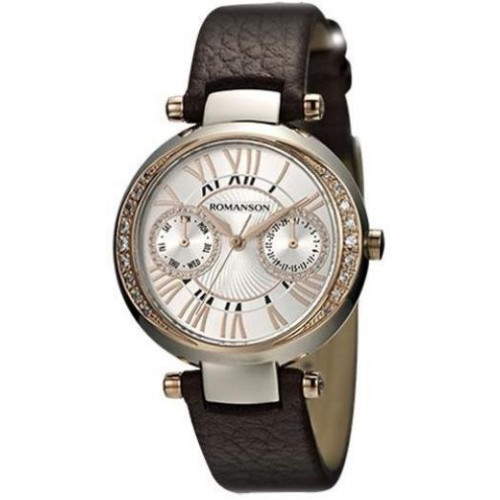 Часы Romanson RL2612QLR2T WH BROWN 