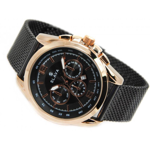 Часы Slava SL10186RBk 2