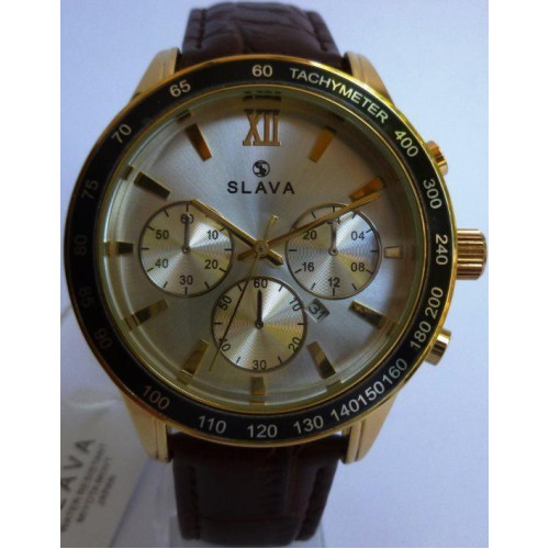 Часы Slava SL10066GBWS 